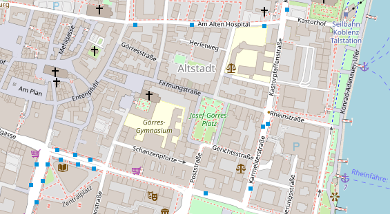 Friseur auf Satellitenbild