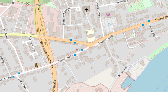 Friseur auf Satellitenbild