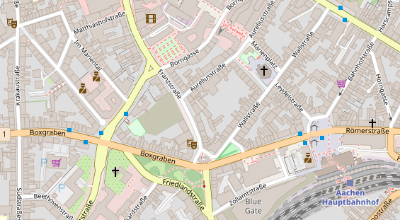 Friseur auf Satellitenbild