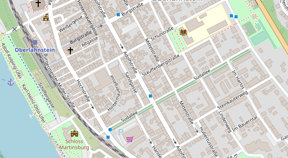 Friseur auf Satellitenbild