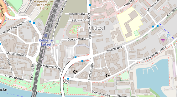 Friseur auf Satellitenbild