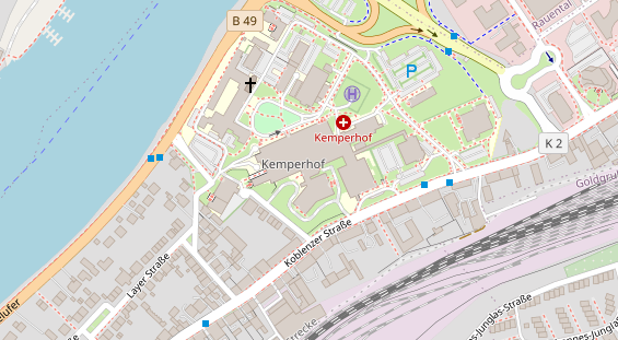 Friseur auf Satellitenbild