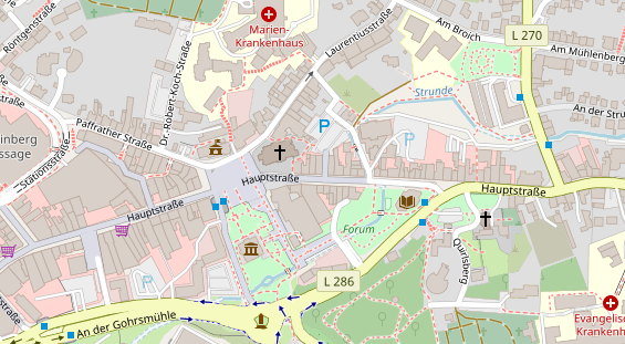 Friseur auf Satellitenbild