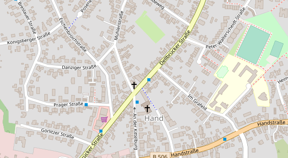 Friseur auf Satellitenbild