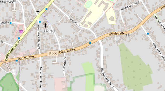 Friseur auf Satellitenbild