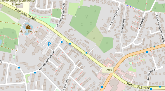 Friseur auf Satellitenbild