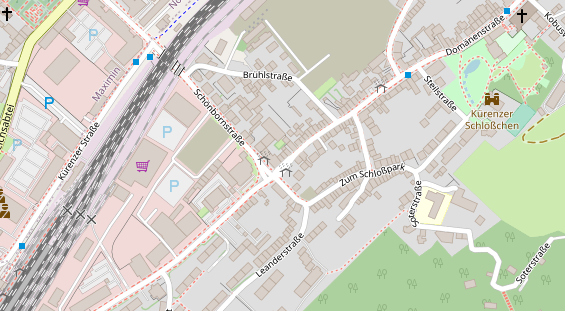 Friseur auf Satellitenbild