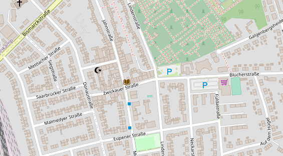 Friseur auf Satellitenbild