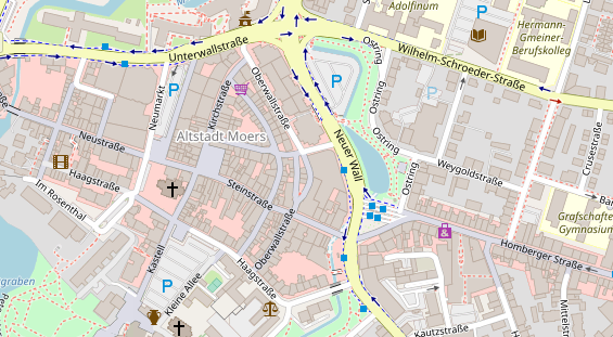 Friseur auf Satellitenbild