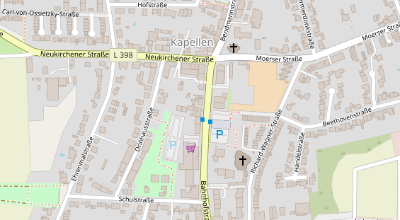 Friseur auf Satellitenbild