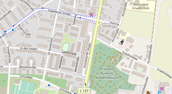 Friseur auf Satellitenbild