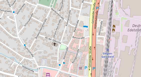 Friseur auf Satellitenbild