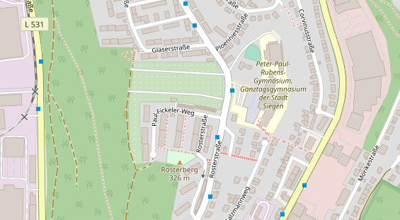 Friseur auf Satellitenbild