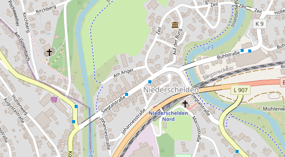 Friseur auf Satellitenbild