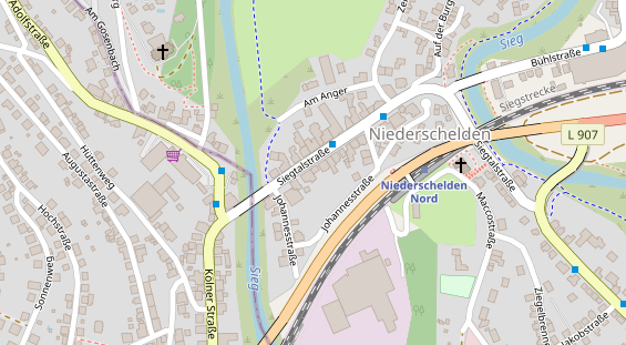 Friseur auf Satellitenbild