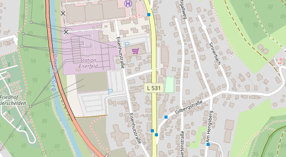 Friseur auf Satellitenbild