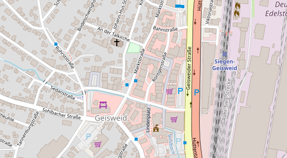 Friseur auf Satellitenbild