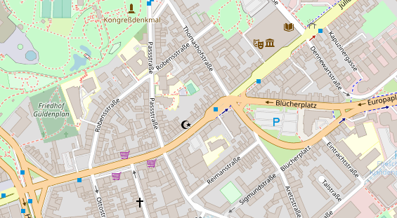 Friseur auf Satellitenbild