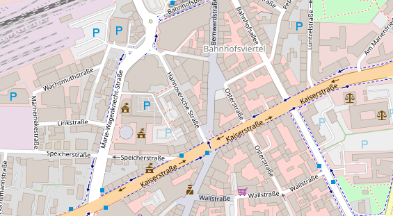 Friseur auf Satellitenbild