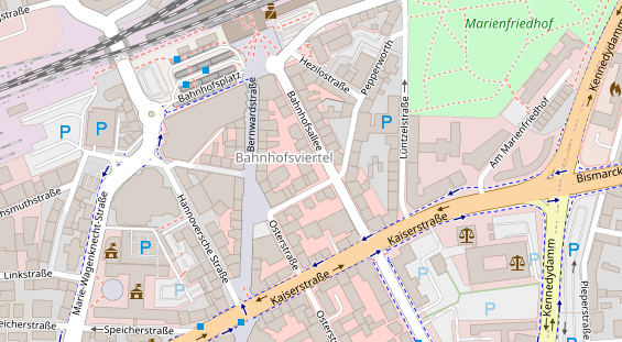 Friseur auf Satellitenbild