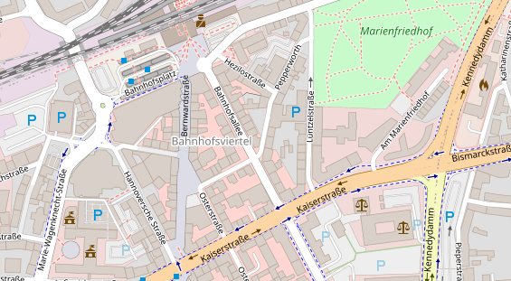 Friseur auf Satellitenbild