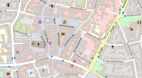 Friseur auf Satellitenbild