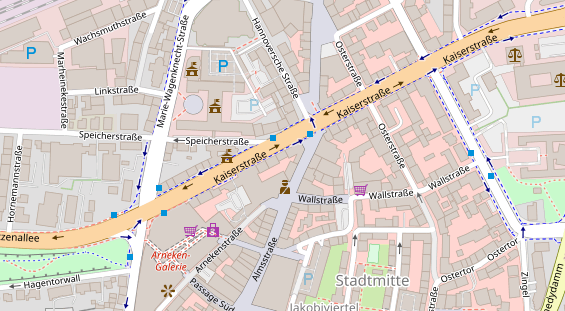 Friseur auf Satellitenbild