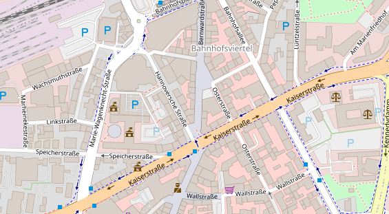 Friseur auf Satellitenbild