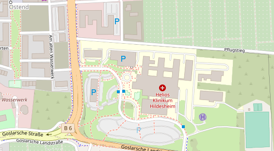 Friseur auf Satellitenbild