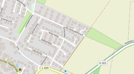 Friseur auf Satellitenbild