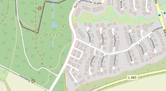 Friseur auf Satellitenbild