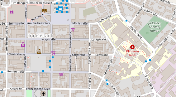 Friseur auf Satellitenbild