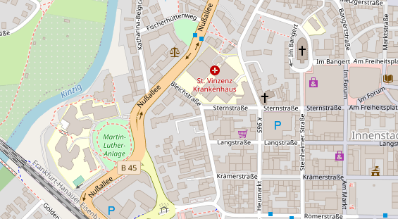 Friseur auf Satellitenbild