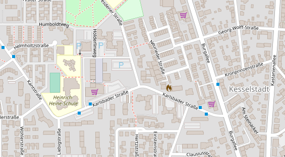 Friseur auf Satellitenbild