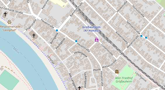 Friseur auf Satellitenbild