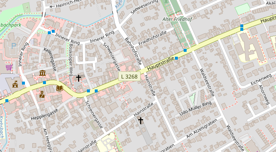 Friseur auf Satellitenbild