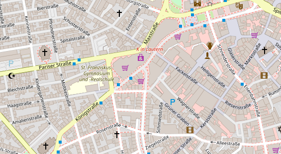 Friseur auf Satellitenbild