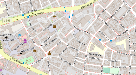 Friseur auf Satellitenbild