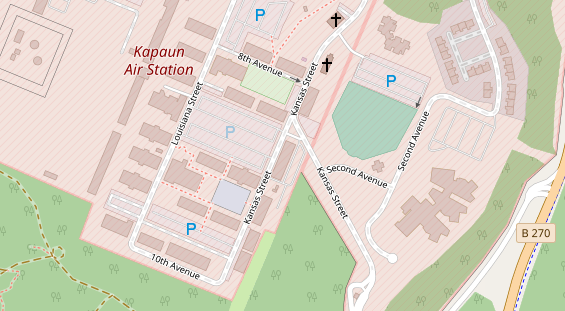 Friseur auf Satellitenbild