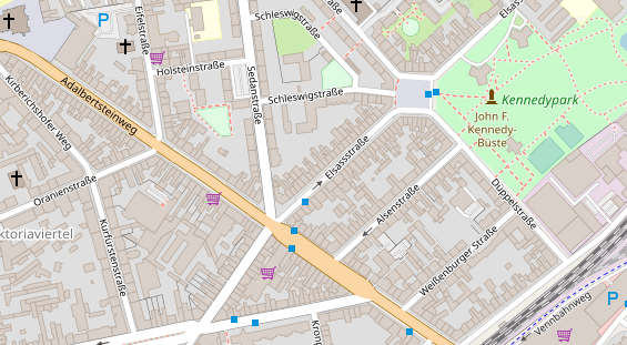 Friseur auf Satellitenbild