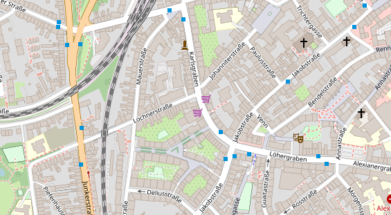 Friseur auf Satellitenbild