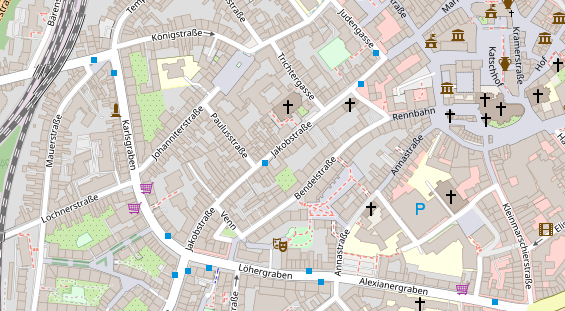 Friseur auf Satellitenbild