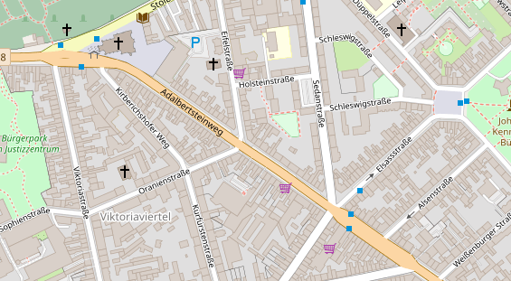 Friseur auf Satellitenbild