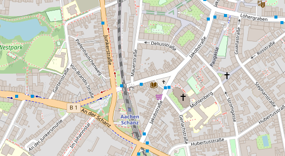 Friseur auf Satellitenbild