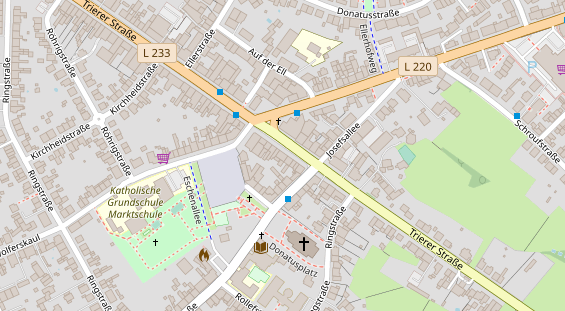 Friseur auf Satellitenbild