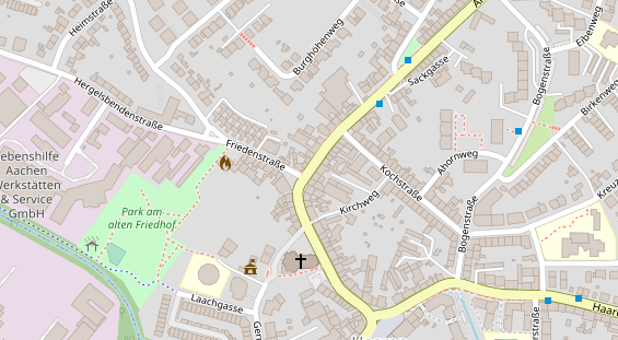 Friseur auf Satellitenbild