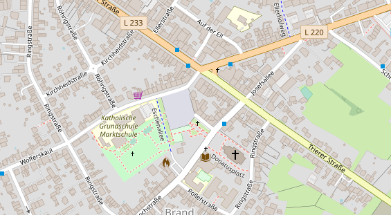 Friseur auf Satellitenbild