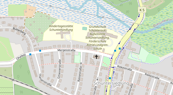 Friseur auf Satellitenbild