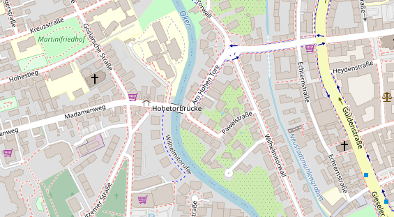 Friseur auf Satellitenbild