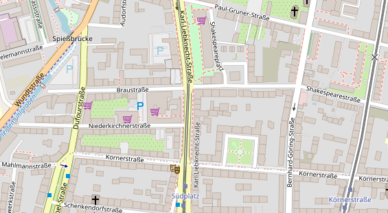 Friseur auf Satellitenbild